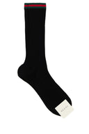 Gucci Black Cotton Blend Sokker