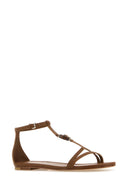 Gucci Caramel Leather Sandals