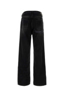 Balenciaga svart denim jeans med brede ben