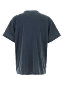 Balenciaga Denim Blue Cotton Oversize T Shirt