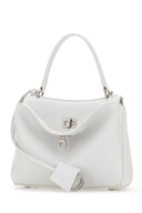 Balenciaga White Leather Mini Rodeo Handbag