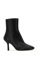 Balenciaga Black Leather Shibuya 80 Ankle Boots