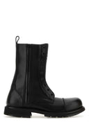 Balenciaga Black Leather Truck Boots