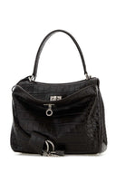 Balenciaga Mini Rodeo-veske i brun skinn
