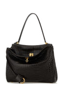 حقيبة يد روديو جلد بني داكن من بالنسياغا