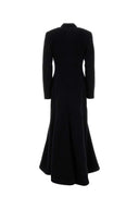 Balenciaga Black Wool Blend Coat