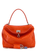 Balenciaga Mini Rodeo-veske i oransje skinn