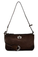 Balenciaga Brown Suede Rodeo Shoulder Bag