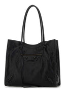 Balenciaga Black Leather Medium Le City Shopping Bag