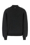 Balenciaga Charcoal Wool Genser