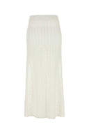Ganni White Crochet Skirt