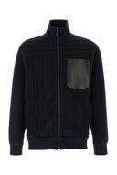 Brioni Midnight Blue Wool Blend Cardigan