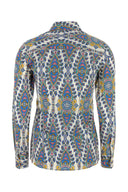 Etro Printed Stretch Poplin Shirt