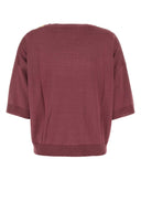 Etro Plum Cotton Blend Sweater