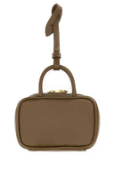Miu miu lo de cuero de lodo keyring necesaria