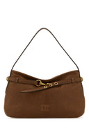 Miu Miu Brown Nappa Leather Aventure Shoulder Bag