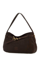 Miu Miu Chocolate Nappa Leather Aventure Shoulder Bag