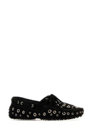 Gimaguas Black Suede Car Loafers