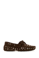 Gimaguas Brown Suede Car Loafers