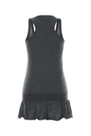 Gimaguas Dark Grey Wool Fille Mini Dress