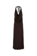 Gimaguas Brown Stretch Viscose Harbour Dress