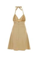 Gimaguas Beige Poplin Jardin Mini Dress