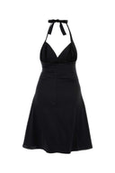 Gimaguas Black Poplin Jardin Mini Dress