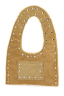 Gimaguas Beige Calf Hair Mini Franca Handbag