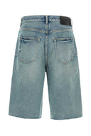 Purple Denim Denim Bermuda Shorts