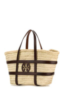 Tory Burch Raffia Ella bøtteveske