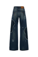 Versace denim jeans med brede ben