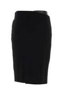 Versace Black Stretch Viscose-skjørt