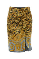 Versace-printet jerseyskjørt