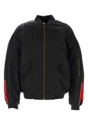 Adidas By Willy Chavarria Black Nylon Adidas By Willy Chavarria Oversize Bomber Jacket