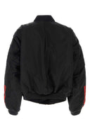 Adidas By Willy Chavarria Black Nylon Adidas By Willy Chavarria Oversize Bomber Jacket