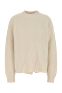 Jil Sander Ivory Wool Oversize genser