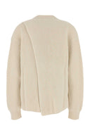 Jil Sander Ivory Wool Oversize genser