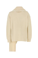 Jil Sander Ivory Wool Genser
