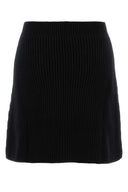 Jil Sander Black Wool Mini Skirt
