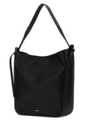 Jil Sander Handleveske i sort skinn