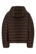 Jil Sander brun nylon dunjakke