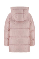 Jil Sander pastell rosa nylon dunjakke