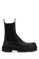 Jil Sander Black Leather Chelsea Ankle Boots