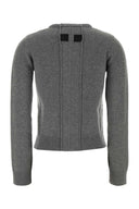 Mm6 Maison Margiela Grå Ullblanding Cardigan