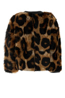 Loewe bedruckte Lammfelljacke