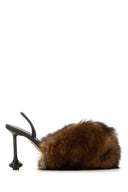 Loewe Scarpe Toy Con Tacco In Pelliccia Multicolor
