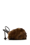 Loewe Scarpe Toy Con Tacco In Pelliccia Multicolor