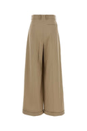 Loewe Beige Cotton Wide Leg Pant