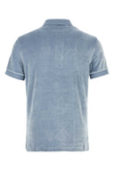 Tom Ford Light Blue Velvet Polo Shirt