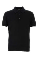 Czarna bawełniana koszulka polo Tom Ford